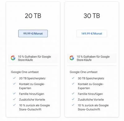 Google One Abo 2 | Android-User.de