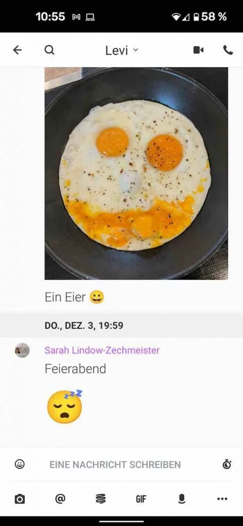 Das Versenden von Bildern und Gifs ist bei Wire ebenfalls möglich.