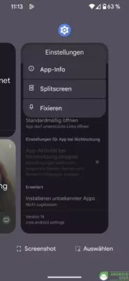 2 Apps gleichzeitig Android Splitscreen Android 14