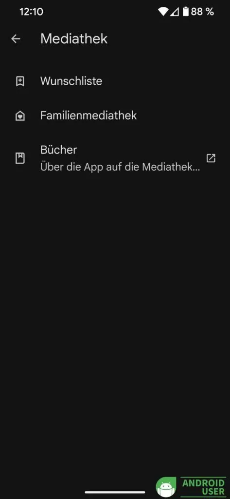 Mediathek öffnen