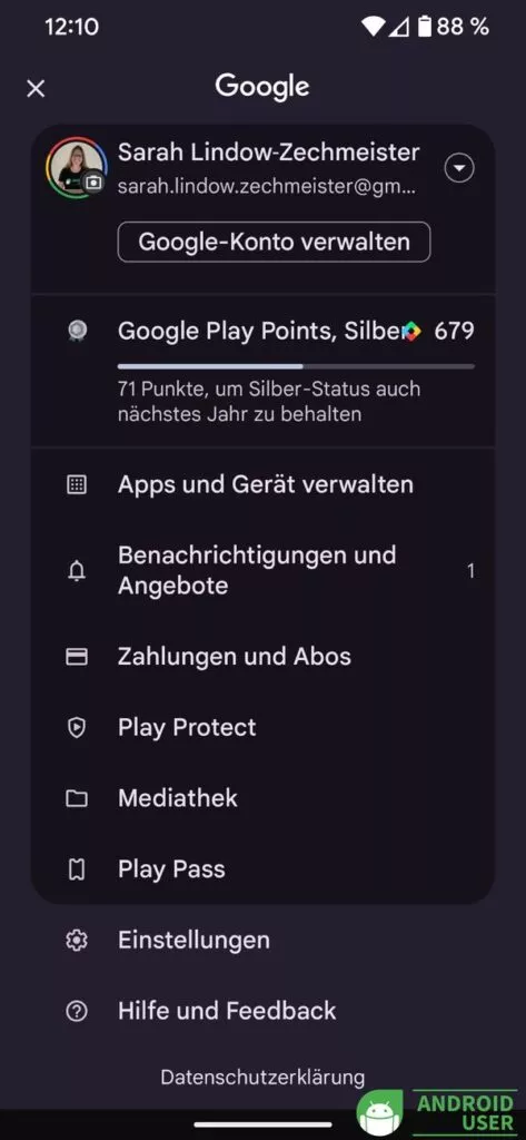 Google Play Familienmediathek