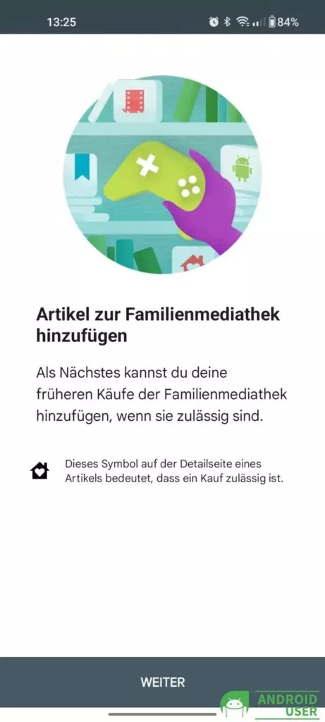 Artikel zur Familienmediathek hinzufügen