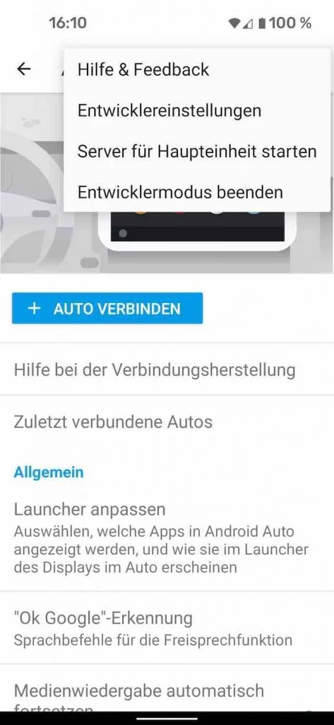 Android Auto Entwicklereinstellungen sind aktiviert | Android-User.de