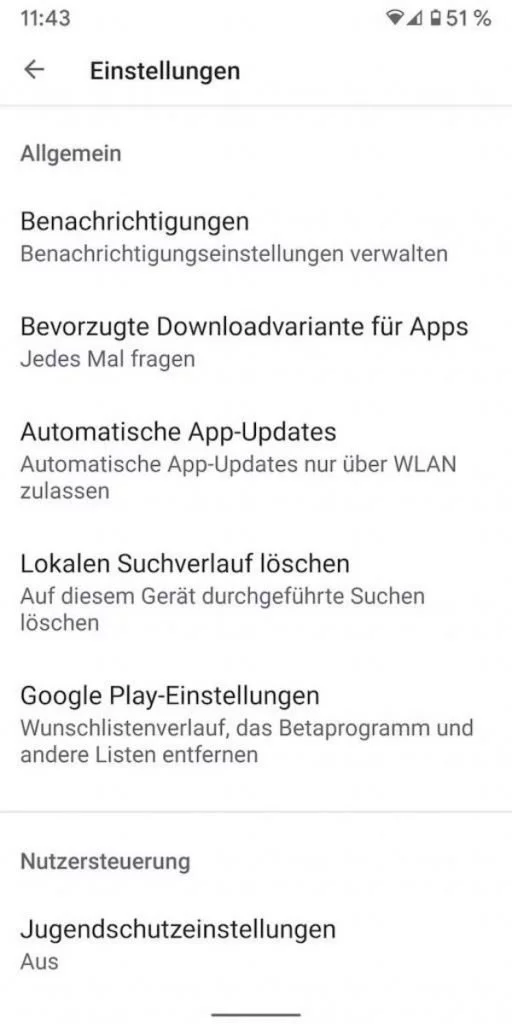 20210408Play Store Einstellungen1 | ANdroid-USer.de
