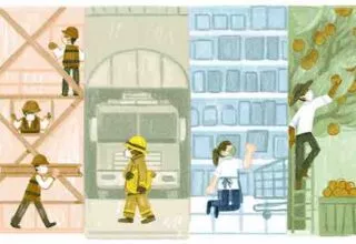 Google Doodle zum Tag der Arbeit 2021 – 1. Mai Feiertag