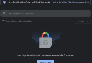 My Activity: So schützt du deine Google-Aktivitäten mit zusätzlicher Bestätigung