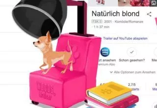 Natürlich Blond – Pinkes Easteregg zum 20. Jubiläum in der Google Suche