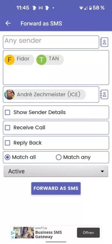20210909 SMS Forwarder | Android-User.de3