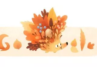 Google Doodle – Blätterstacheliger Herbstbeginn