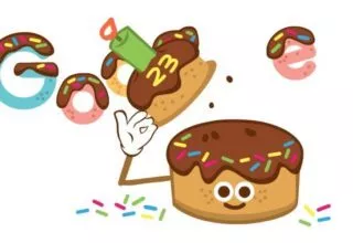 Google Doodle zum 23. Geburtstag von Google