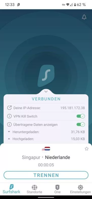 20211028 Surfshark App | Android-User.de24