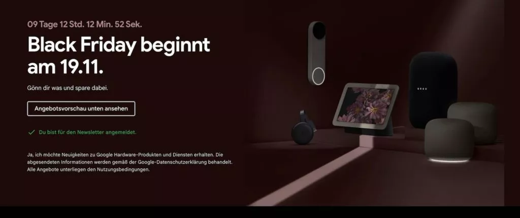 20211109 Black Friday Google Store | Android-User.de