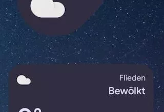 Google Wetter – Quadratisches Widget funktionslos