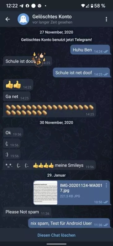 20220127 Telegram Reaktionen | Android-User.de1