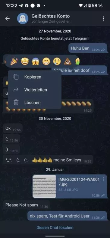 20220127 Telegram Reaktionen | Android-User.de3