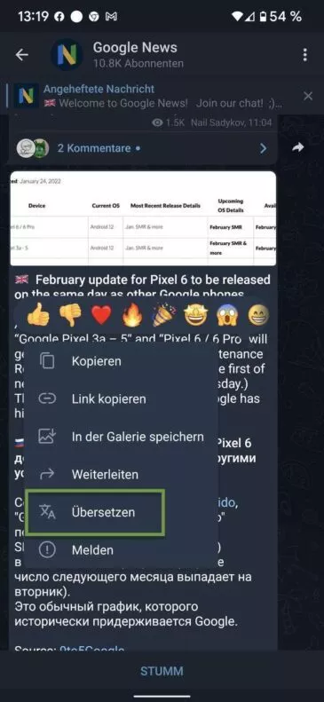 20220127 Telegram Translate | Android-User.de19