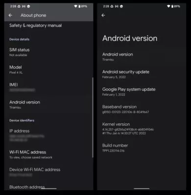 20220211 Tiramisu Android 13