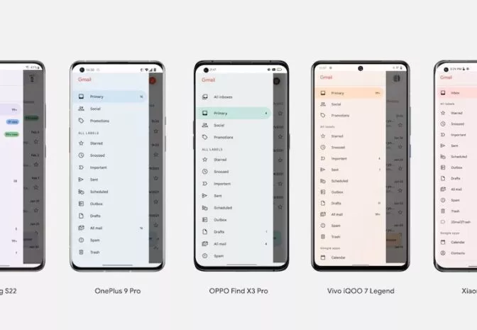 20220211Material You andere Phones