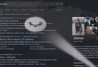 Batman – Easteregg in der Google Suche mit Effekten
