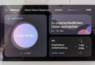 Google Nest Hub 2. Gen – Verknüpfung Aktivitätsdaten von Google Fit/Fitbit