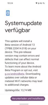 20220527 Android 13 Beta 2.1