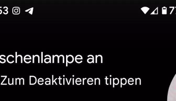 20220613 At a Glance taschenlampe icon
