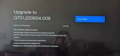20220712 Chromecast mit Google TV Update