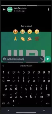 20220810 WhatsApp Beta Status reaktionen