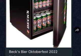 WhatsApp – Beck´s Bier Oktoberfest 2022 Verlosung – Fake, Warnung !!!