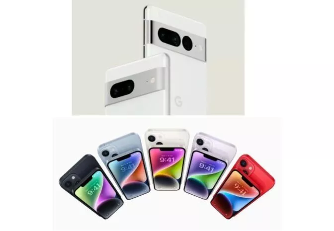Pixel 7 vs. iPhone 14