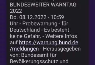 Bundesweiter Warntag – Cell Broadcast, Test erfolgreich