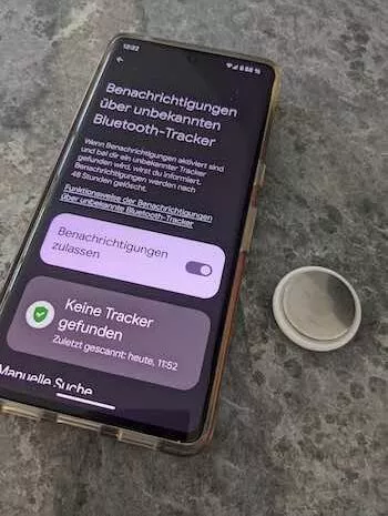 20230810 Unbekannte Tracker Warnungen Icon