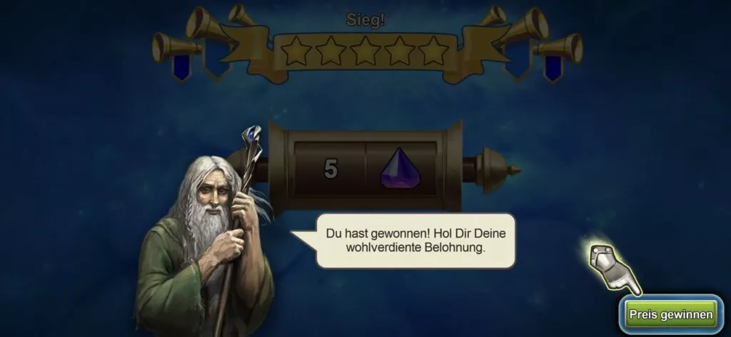 Du hast gewonnen