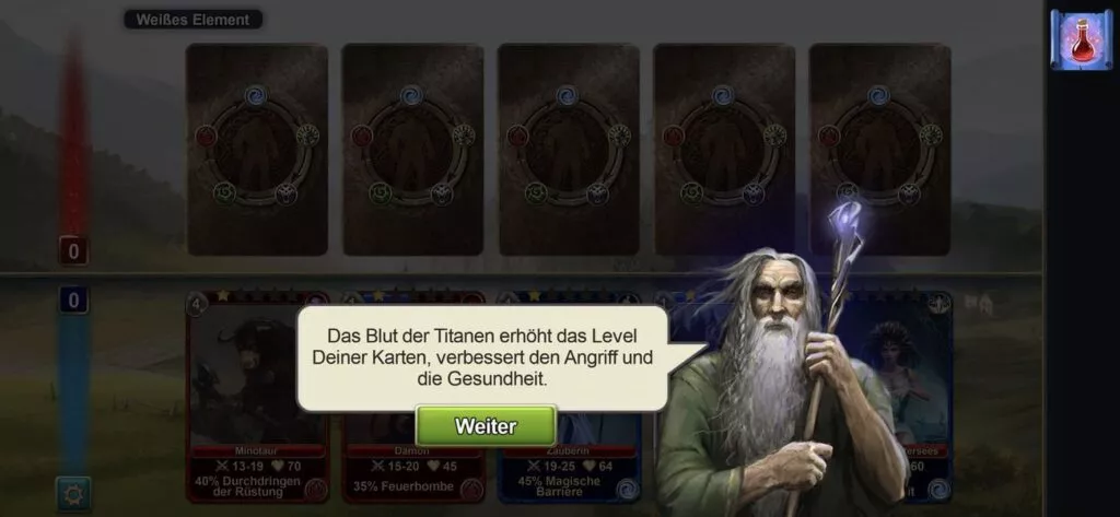 Das Blut der Titanen erhöht dein Level