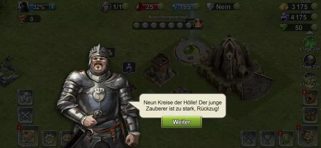 Grümwald zieht sich zurück