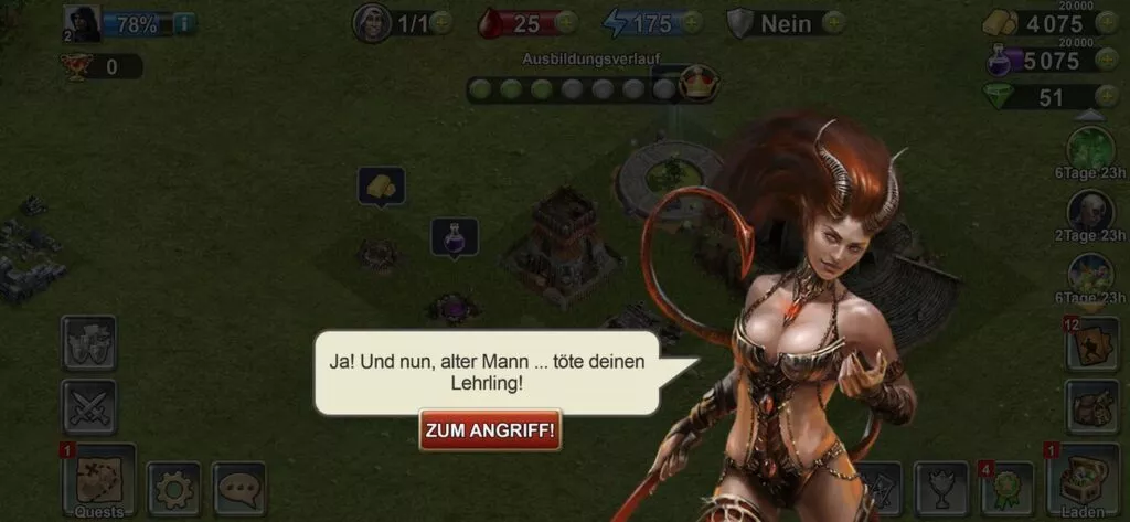 Angriff auf den Dämon