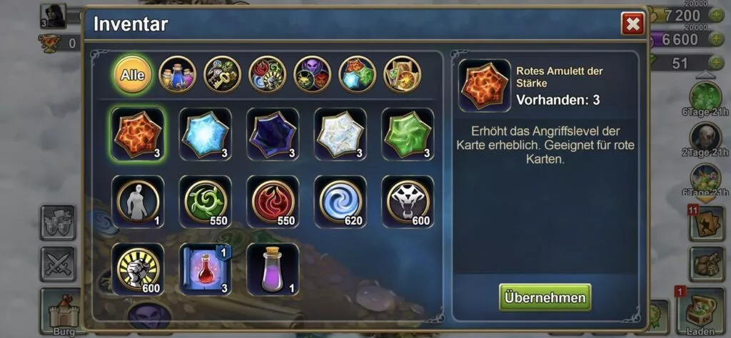 Blood of Titans Elemente