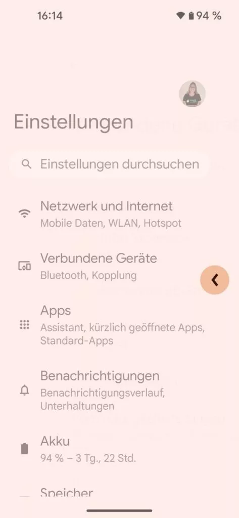 Das Android 14 Update ändert die Animation