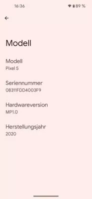 Das Herstellungsjahr deines Smartphones nach dem Update auf Android 14