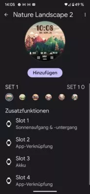 Anpassen von Nature Landscape 2 Watchface