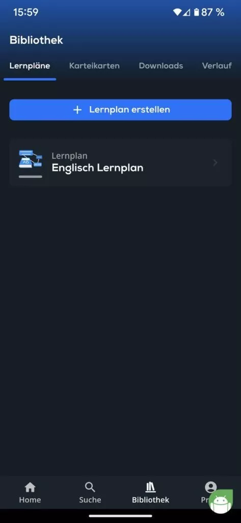 Die Bibliothek in Simpleclub