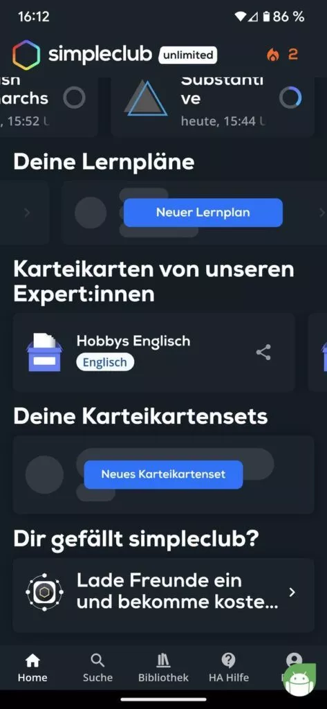 Karteikarten von Experten in Simpleclub