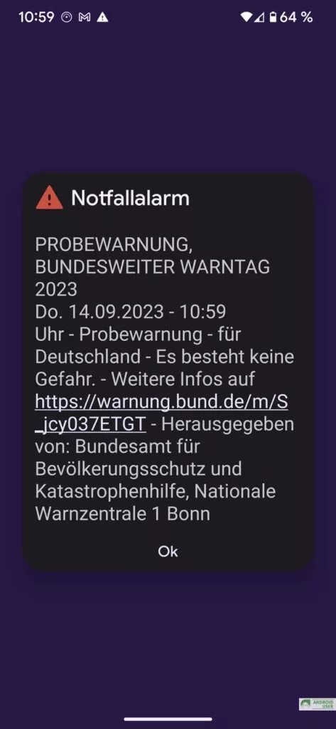 Der Cell Broadcast am Bundesweiten Warntag