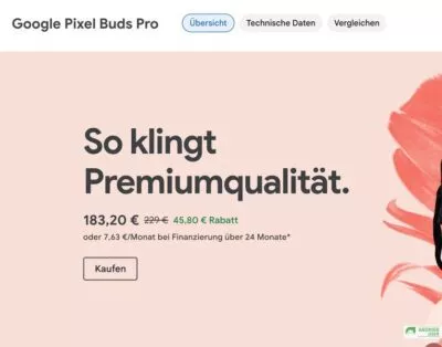 Die Pixel Buds Pro sind günstiger