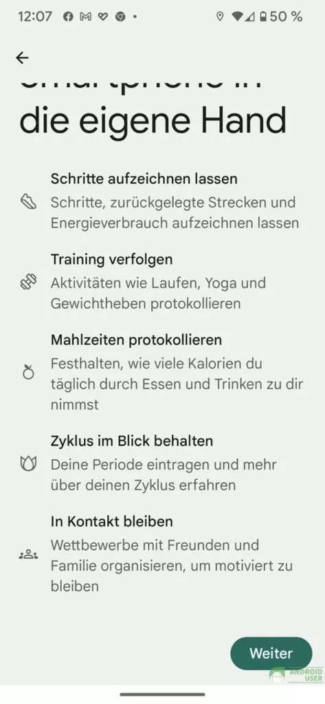 Verschiedene Aktivitäten fügst du hinzu