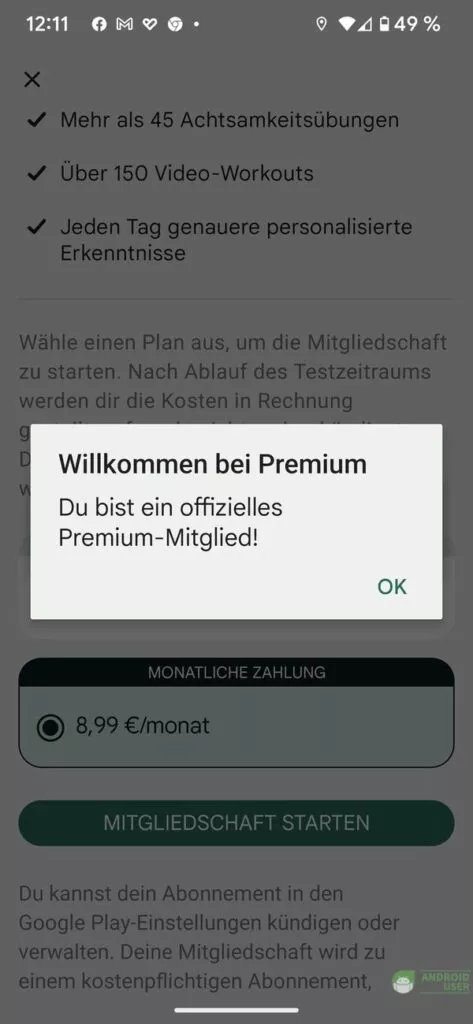 Offizielles Fitbit Premium Mitglied