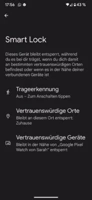 Pixel 7 Pro wieder mit vertrauenswürdigen Geräten