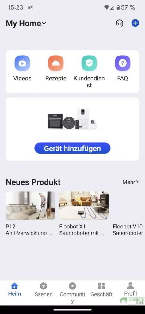 Das Gerät hinzufügen zur Proscenic App