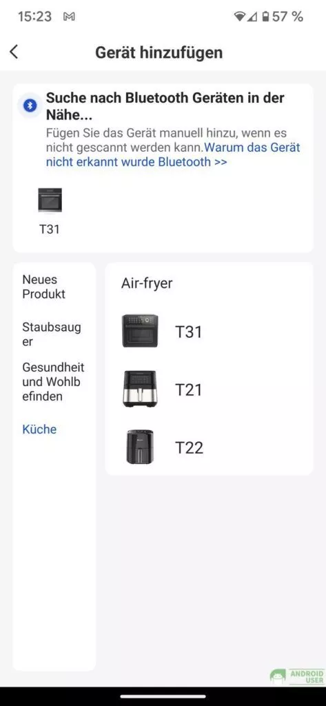 T31 wird direkt erkannt