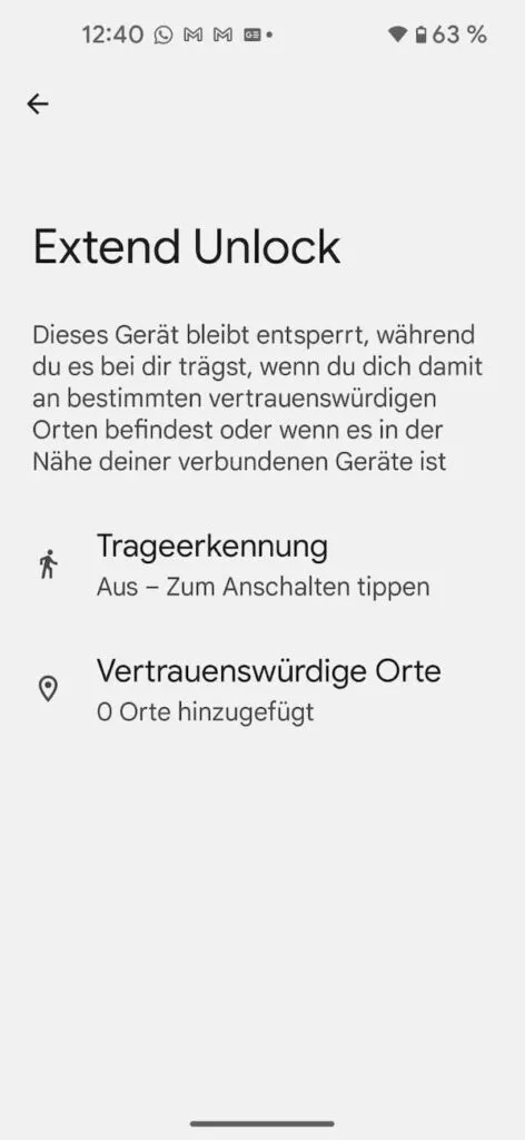 Vertrauenswürdige Geräte in der Android 14 Beta entfernt